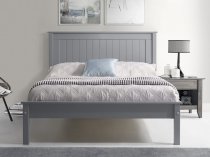 Boro Wooden low foot end bed frame in grey