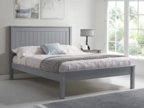 Boro Wooden low foot end bed frame in grey