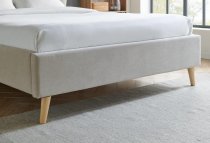 Aleesa bedstead in premium natural fabric