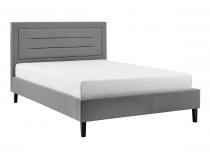 Ortase bedstead in grey fabric