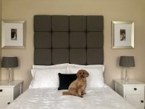 Tall square panel headboard