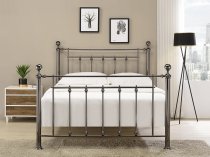 Skala Black Chrome and crystal metal bed