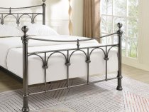 Rane Antique Nickel finish metal bed