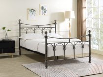 Rane Antique Nickel finish metal bed