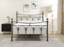 Rane Antique Nickel finish metal bed