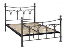 Rane Antique Nickel finish metal bed