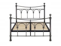 Rane Antique Nickel finish metal bed