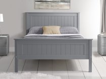 Boro Wooden high foot end bed frame in grey